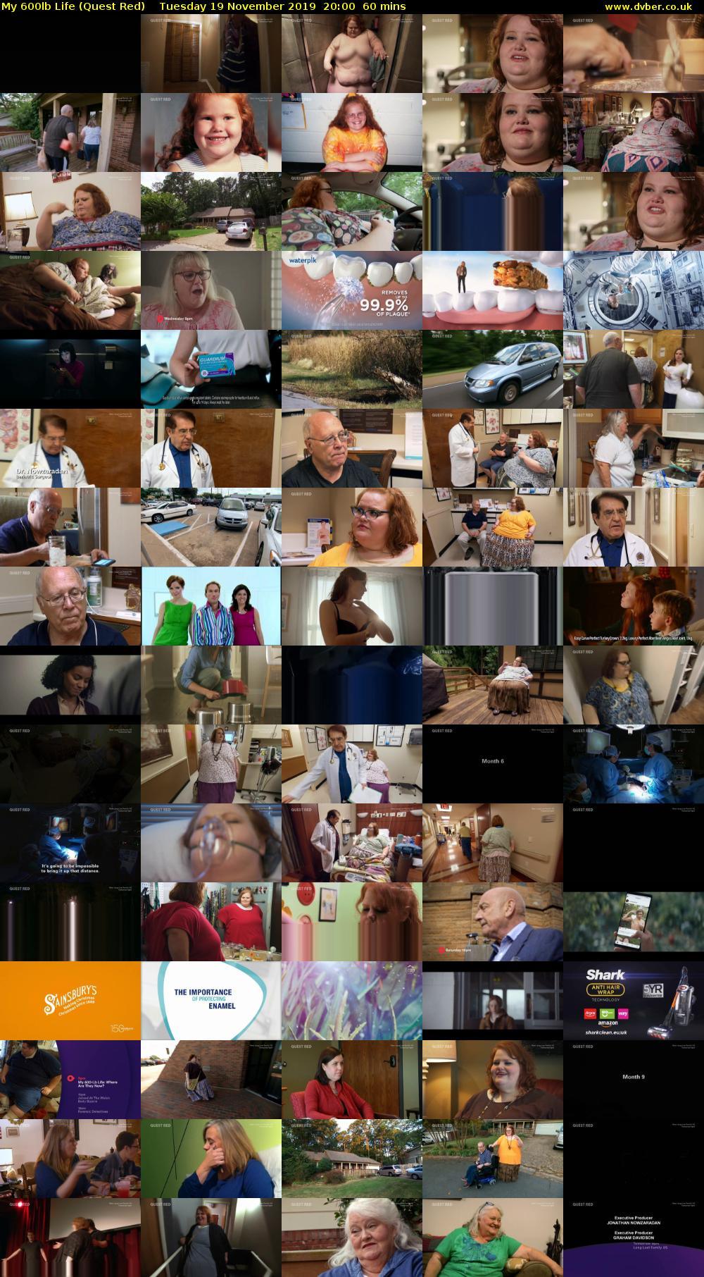 My 600lb Life (Quest Red) Tuesday 19 November 2019 20:00 - 21:00