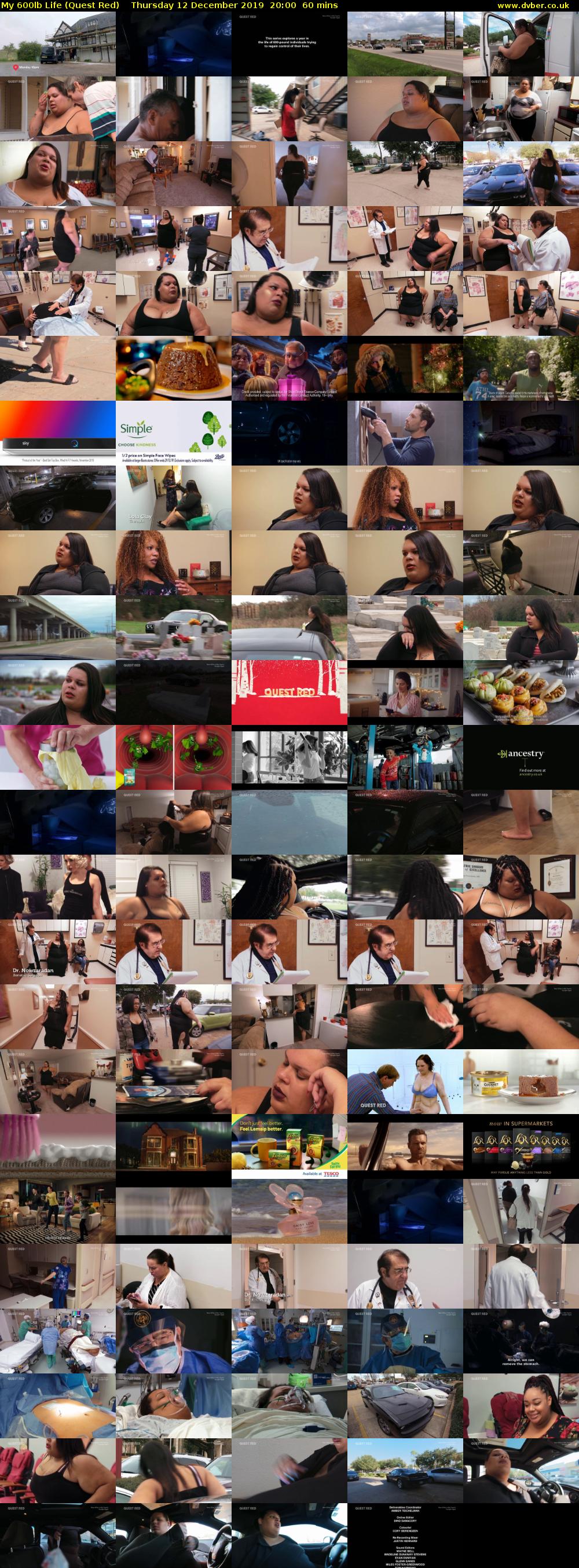 My 600lb Life (Quest Red) Thursday 12 December 2019 20:00 - 21:00