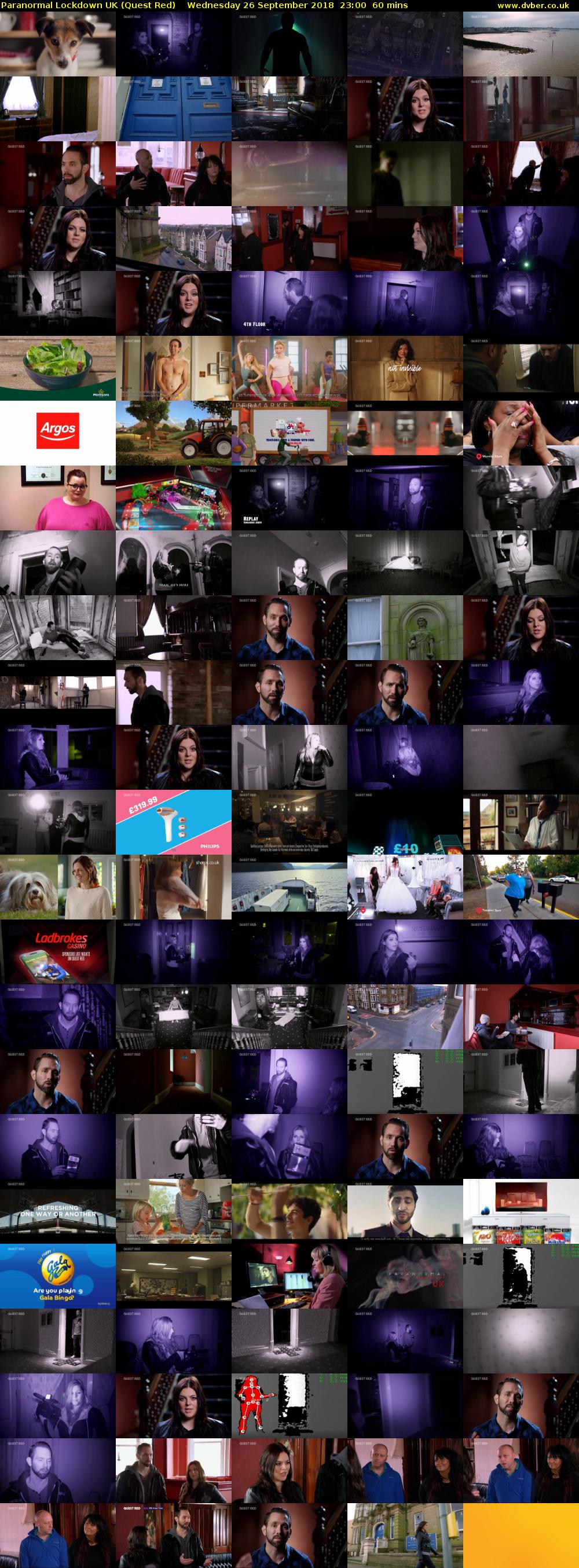 Paranormal Lockdown UK (Quest Red) Wednesday 26 September 2018 23:00 - 00:00