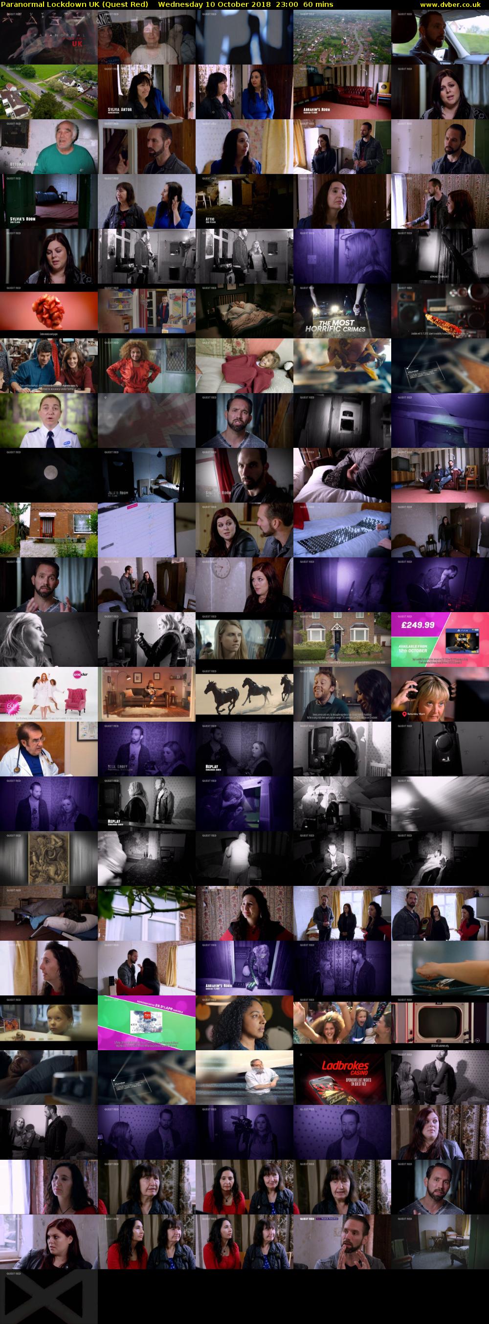 Paranormal Lockdown UK (Quest Red) Wednesday 10 October 2018 23:00 - 00:00