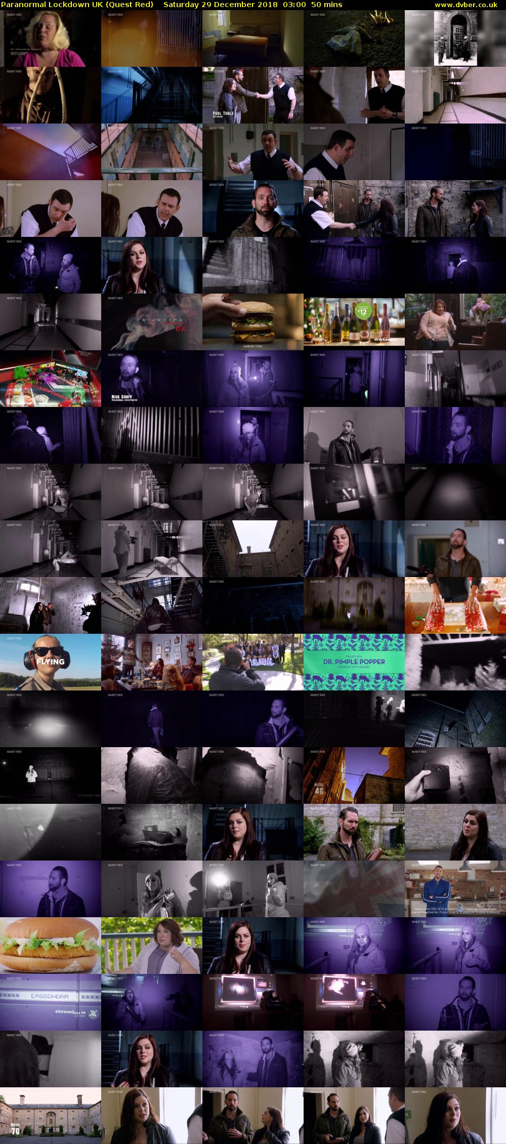 Paranormal Lockdown UK (Quest Red) Saturday 29 December 2018 03:00 - 03:50