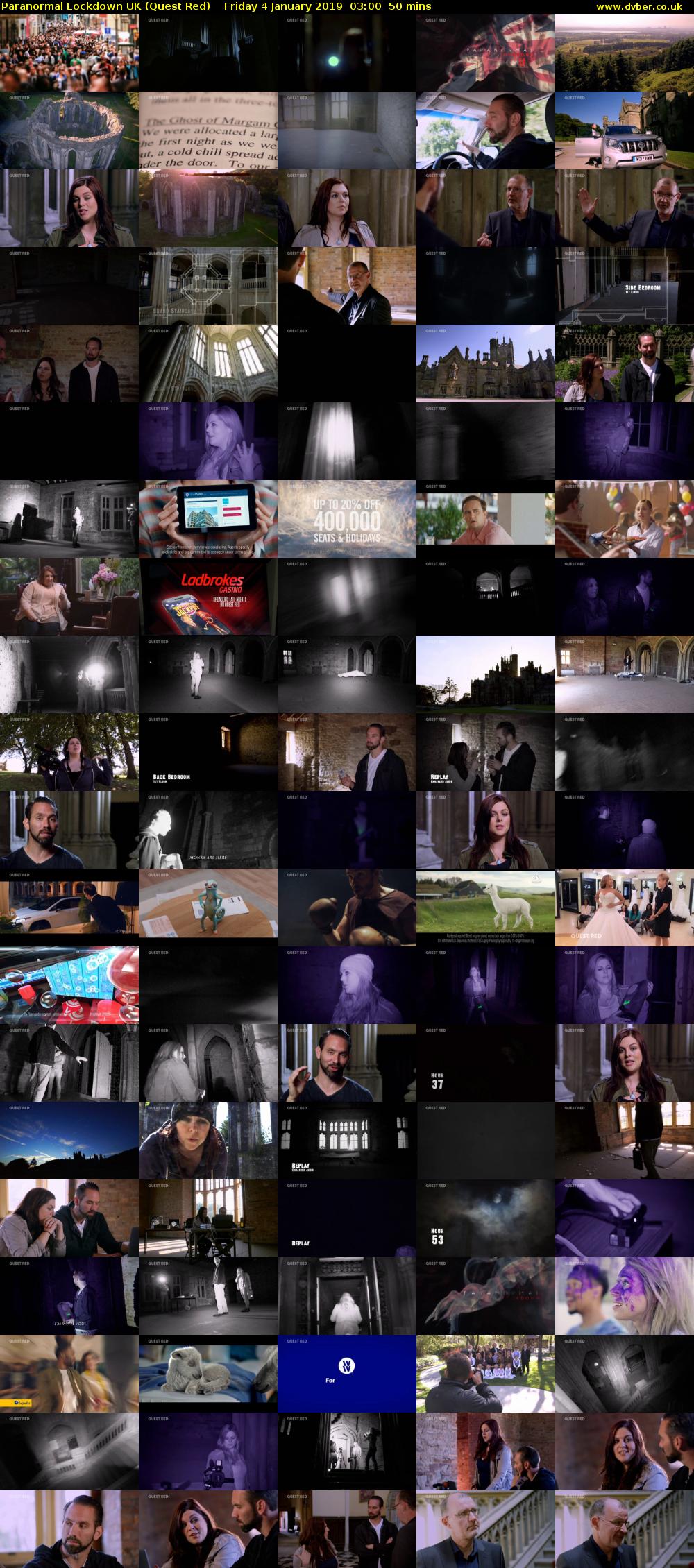 Paranormal Lockdown UK (Quest Red) Friday 4 January 2019 03:00 - 03:50