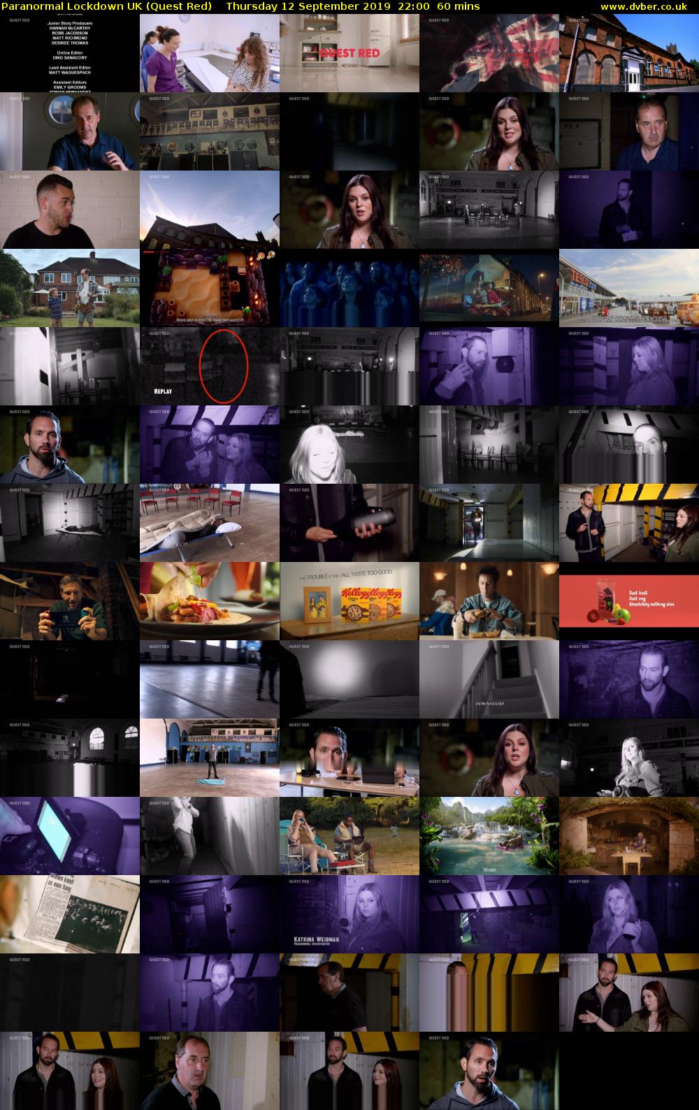 Paranormal Lockdown UK (Quest Red) Thursday 12 September 2019 22:00 - 23:00