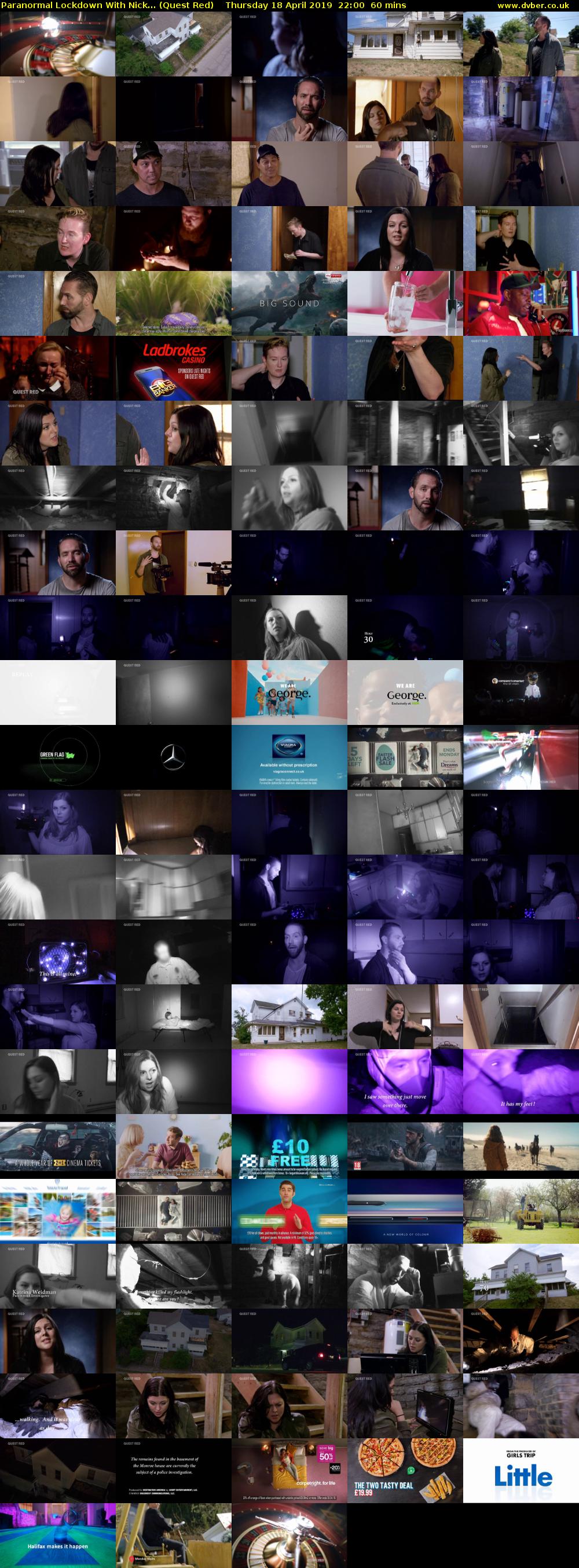 Paranormal Lockdown with Nick... (Quest Red) Thursday 18 April 2019 22:00 - 23:00
