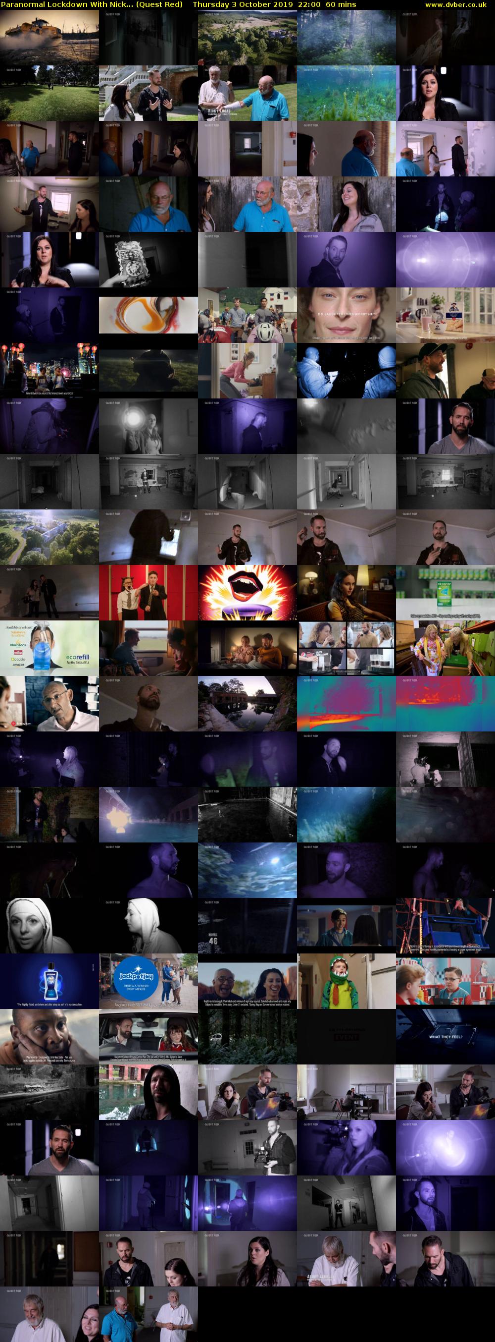 Paranormal Lockdown with Nick... (Quest Red) Thursday 3 October 2019 22:00 - 23:00