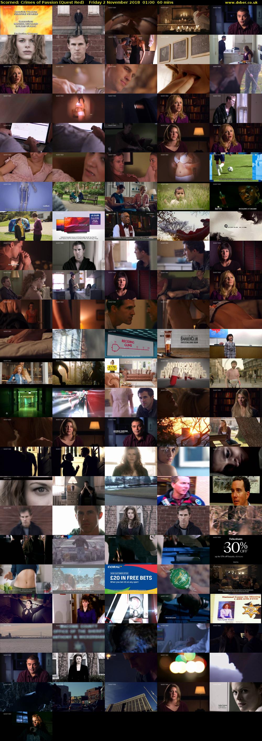 Scorned: Crimes of Passion (Quest Red) Friday 2 November 2018 01:00 - 02:00