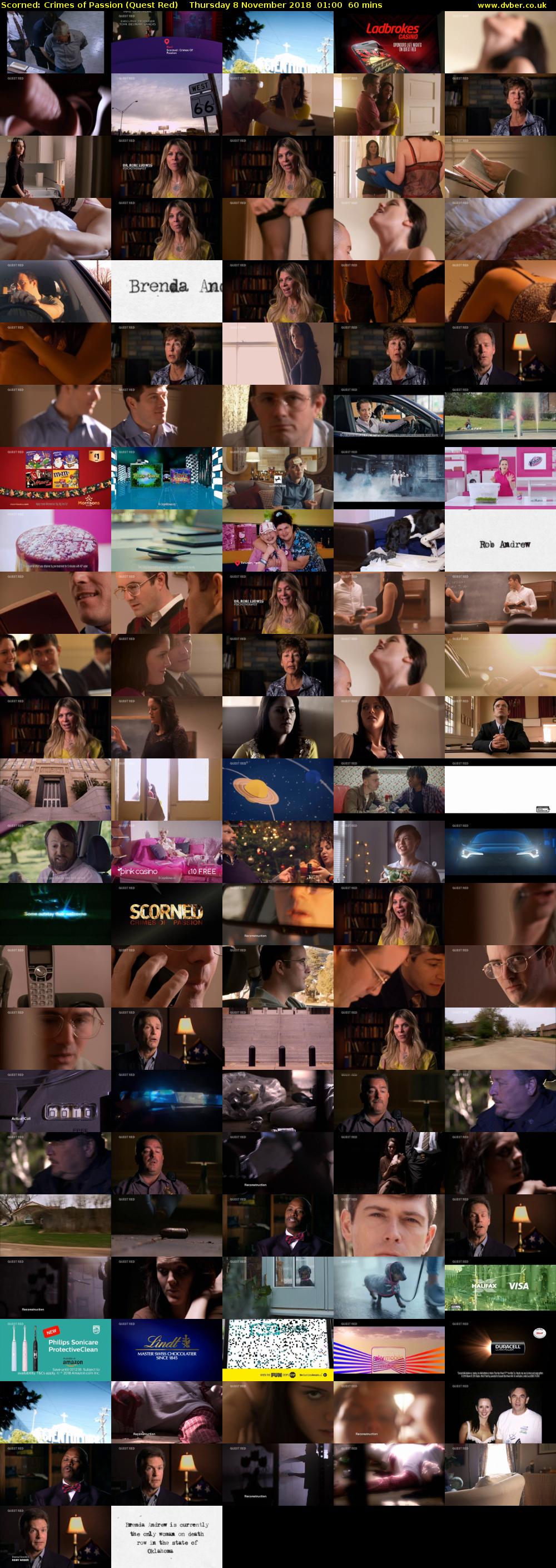 Scorned: Crimes of Passion (Quest Red) Thursday 8 November 2018 01:00 - 02:00