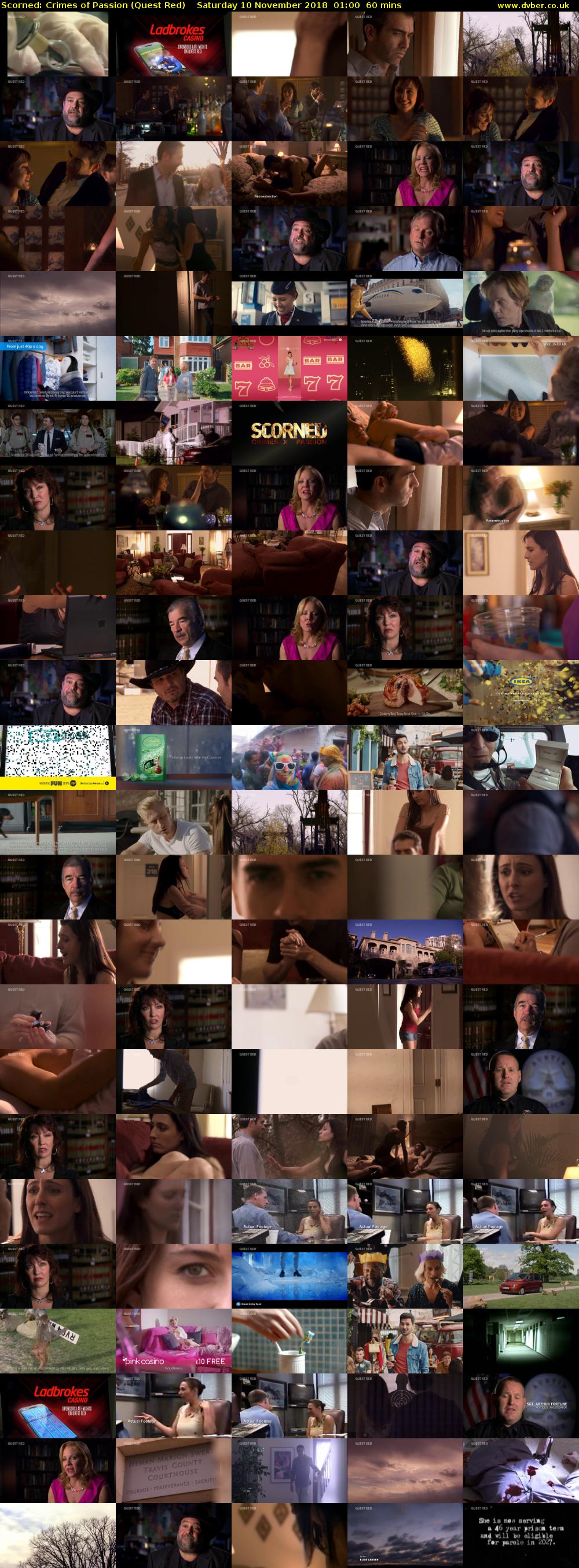 Scorned: Crimes of Passion (Quest Red) Saturday 10 November 2018 01:00 - 02:00