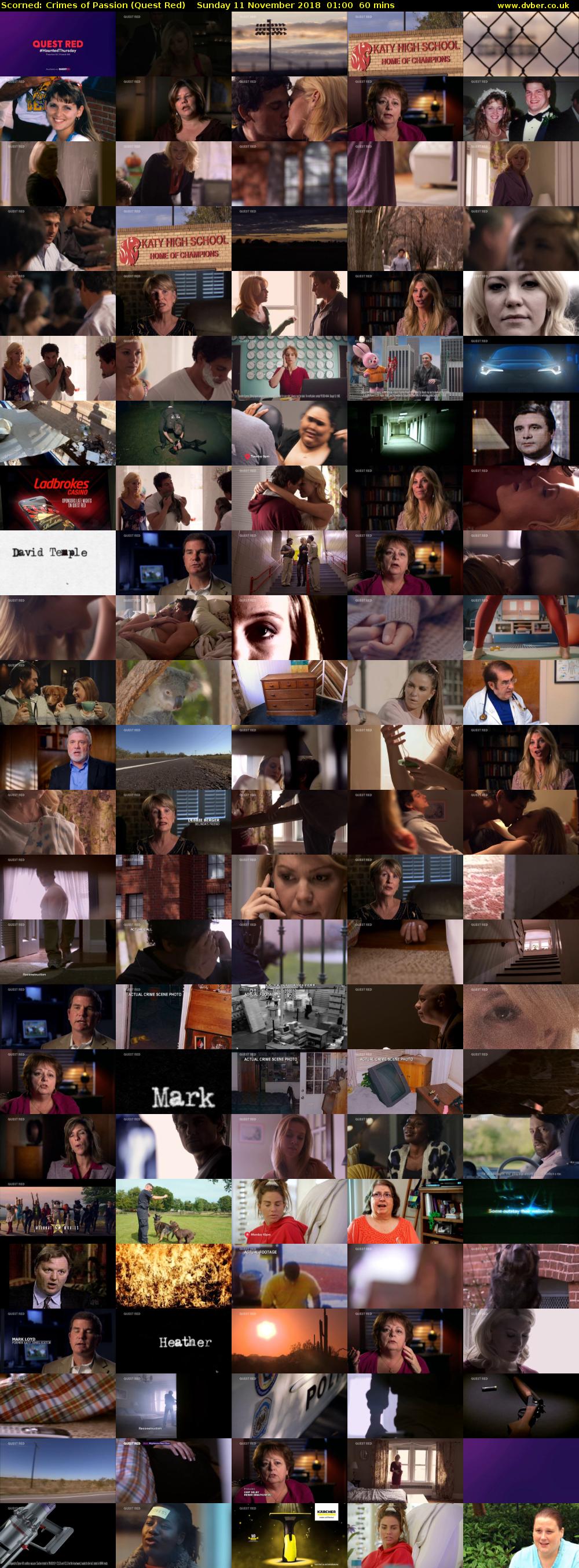 Scorned: Crimes of Passion (Quest Red) Sunday 11 November 2018 01:00 - 02:00