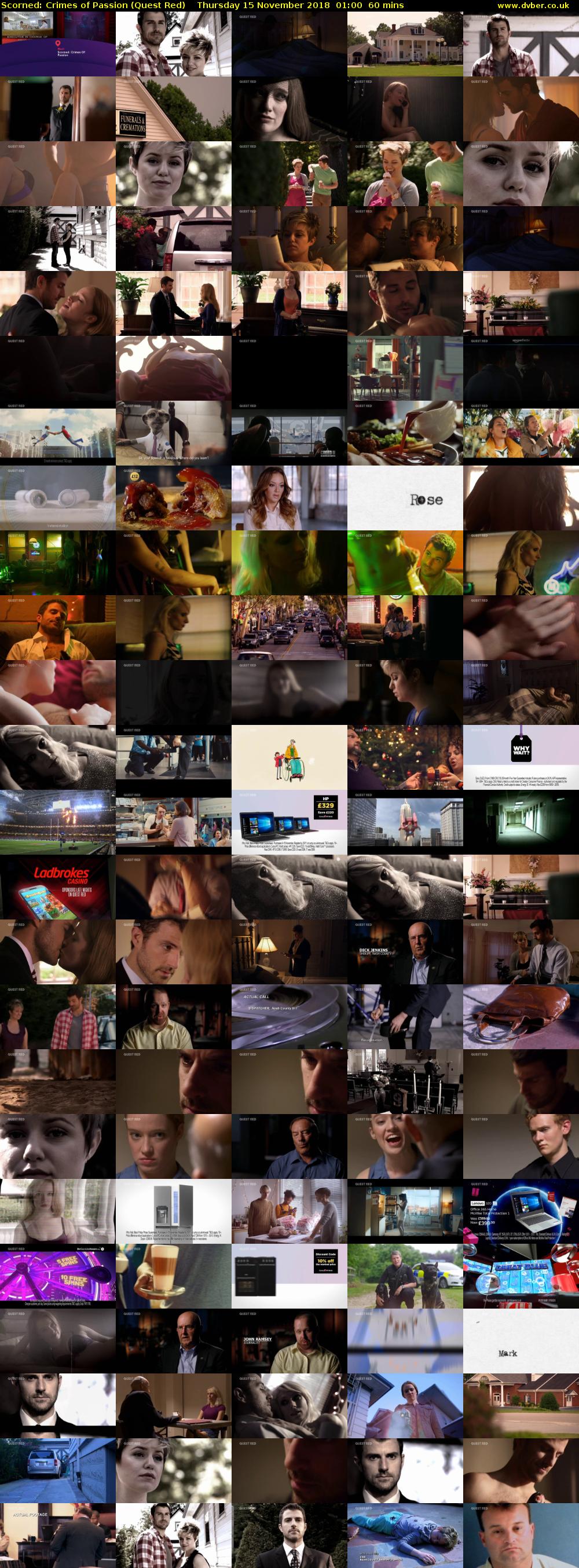 Scorned: Crimes of Passion (Quest Red) Thursday 15 November 2018 01:00 - 02:00