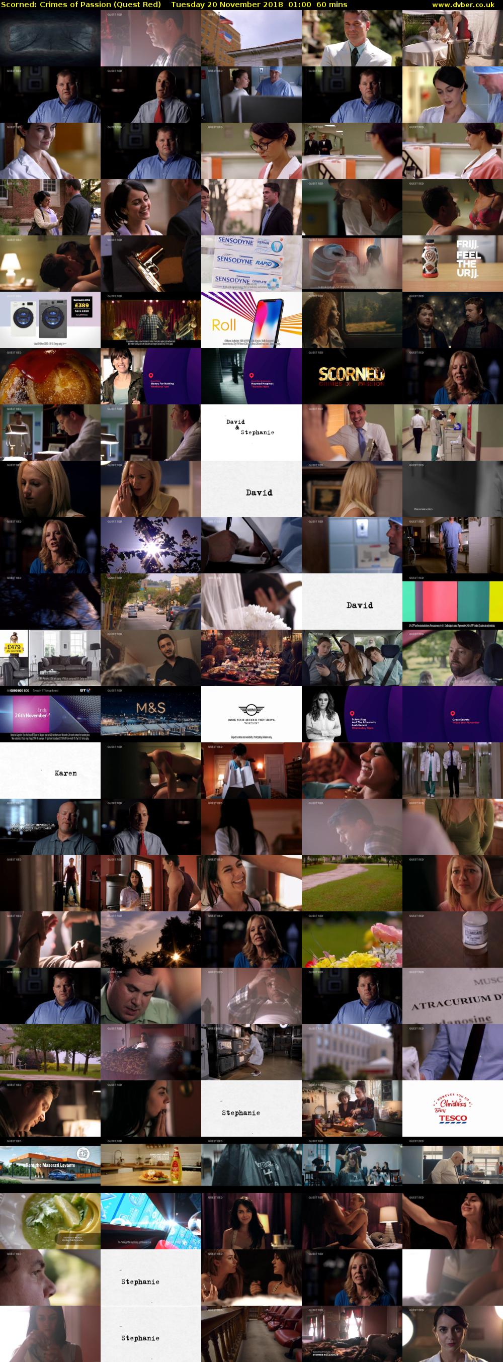 Scorned: Crimes of Passion (Quest Red) Tuesday 20 November 2018 01:00 - 02:00