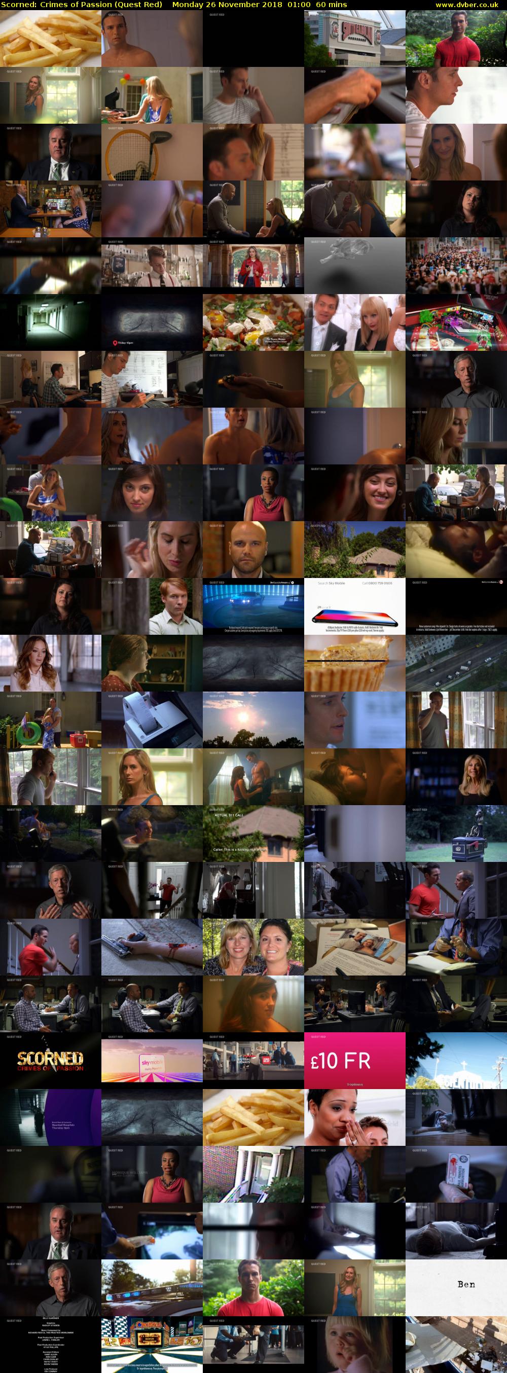 Scorned: Crimes of Passion (Quest Red) Monday 26 November 2018 01:00 - 02:00