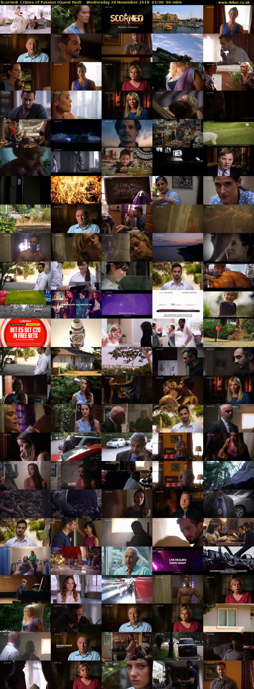 Scorned: Crimes of Passion (Quest Red) Wednesday 28 November 2018 01:00 - 02:00