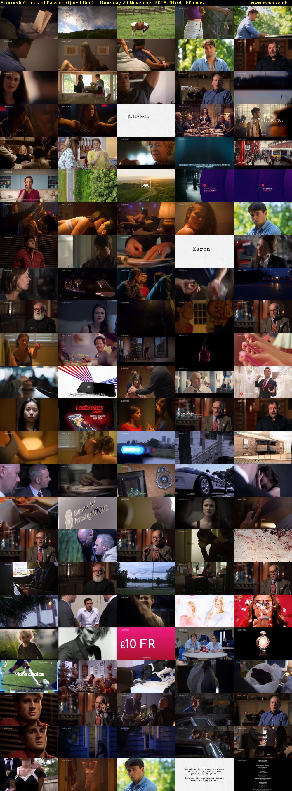 Scorned: Crimes of Passion (Quest Red) Thursday 29 November 2018 01:00 - 02:00