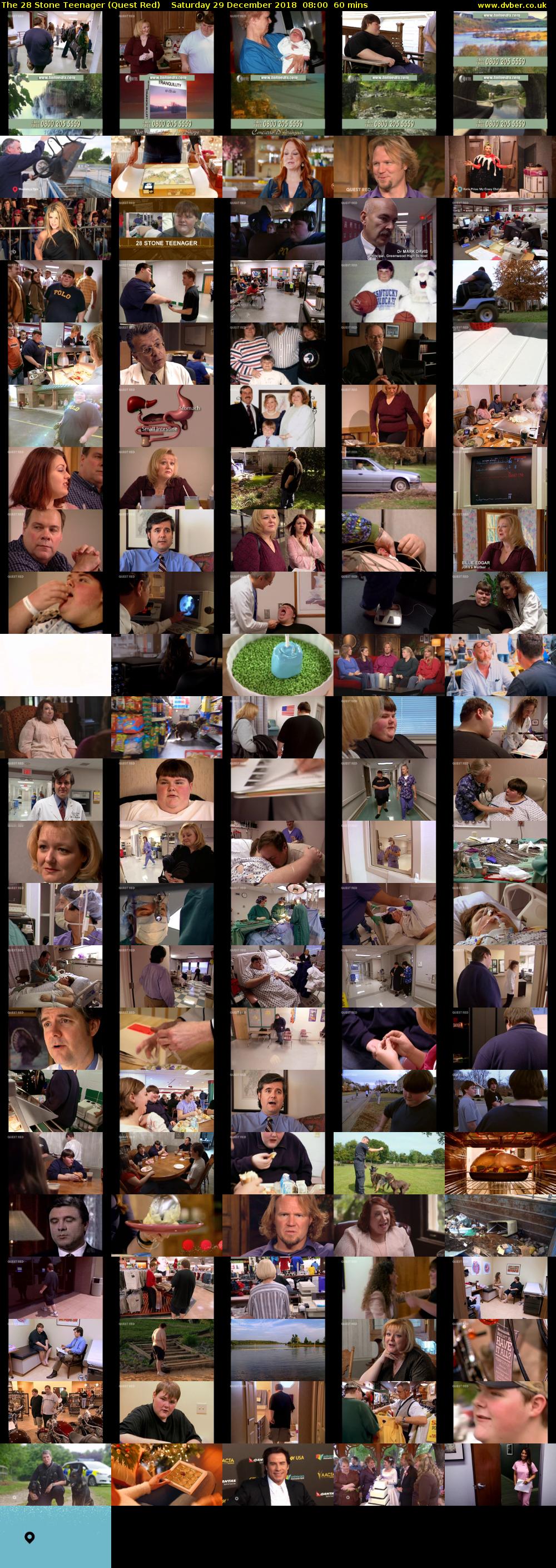 The 28 Stone Teenager (Quest Red) Saturday 29 December 2018 08:00 - 09:00