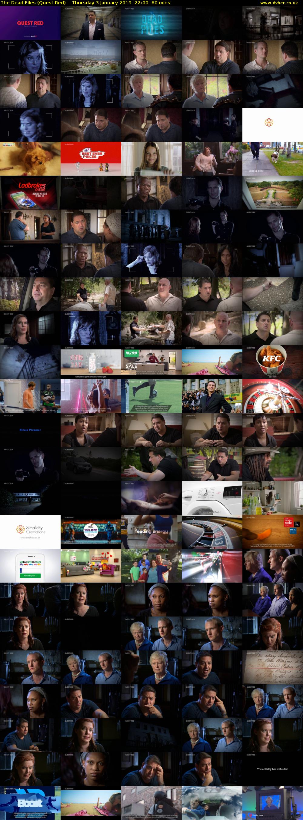 The Dead Files (Quest Red) Thursday 3 January 2019 22:00 - 23:00