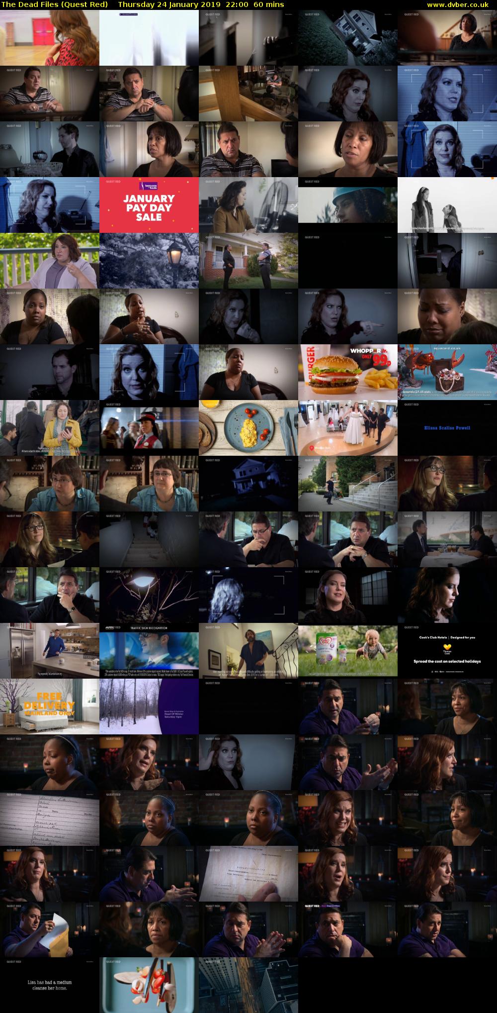 The Dead Files (Quest Red) Thursday 24 January 2019 22:00 - 23:00