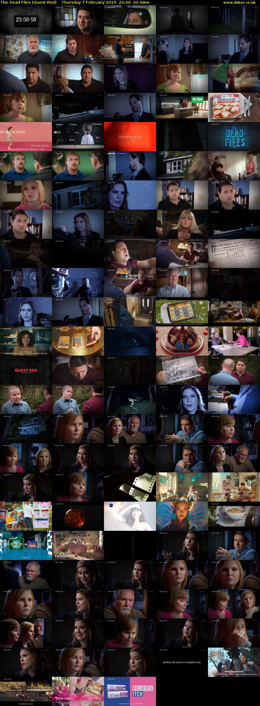 The Dead Files (Quest Red) Thursday 7 February 2019 22:00 - 23:00