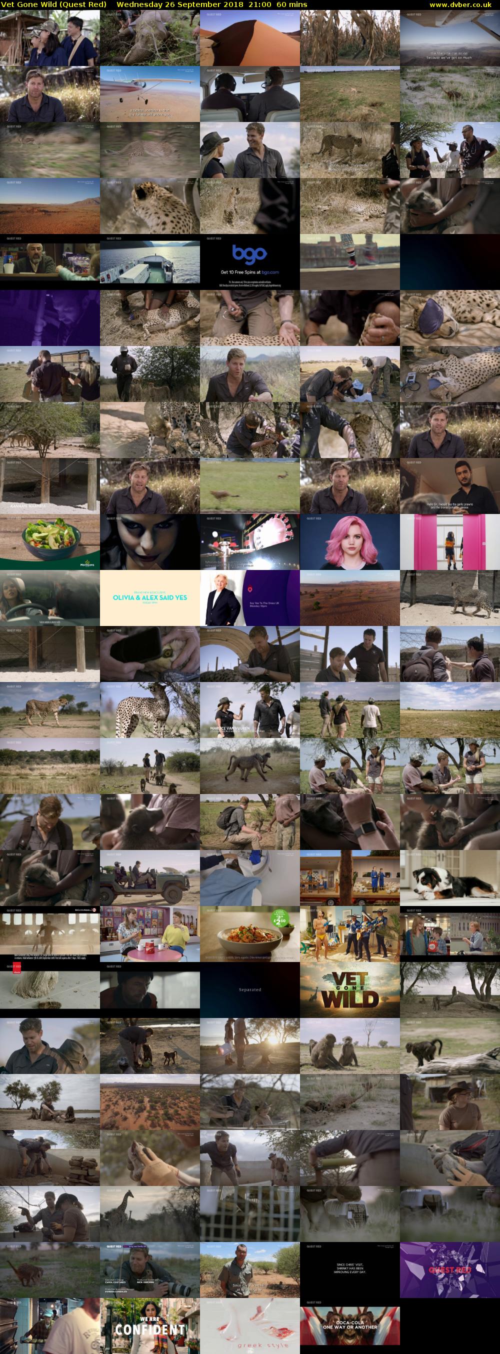 Vet Gone Wild (Quest Red) Wednesday 26 September 2018 21:00 - 22:00