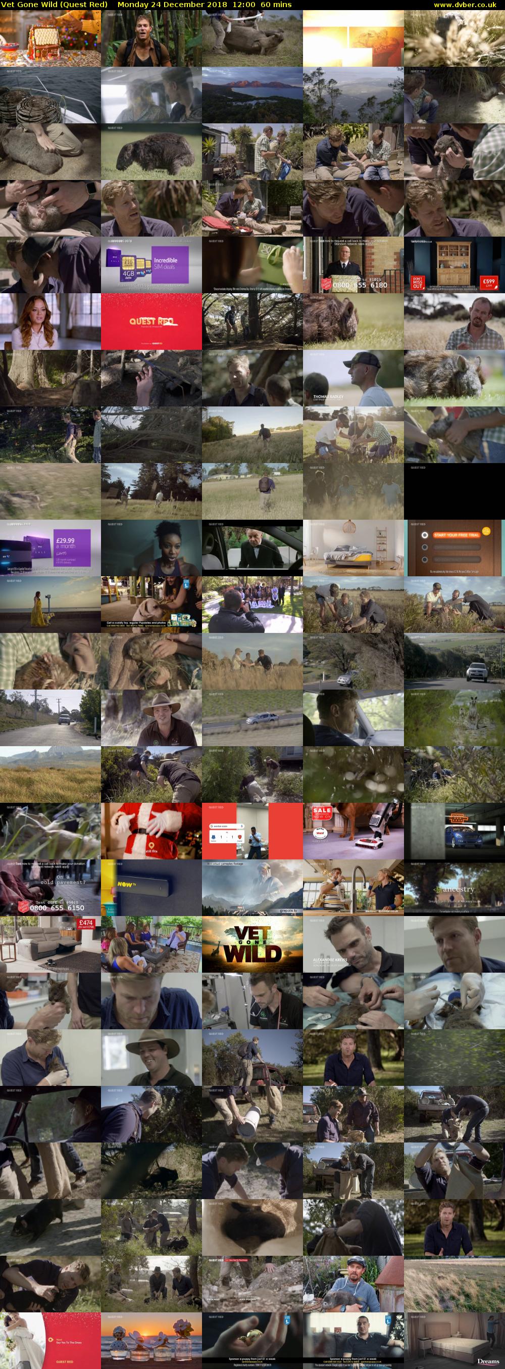 Vet Gone Wild (Quest Red) Monday 24 December 2018 12:00 - 13:00