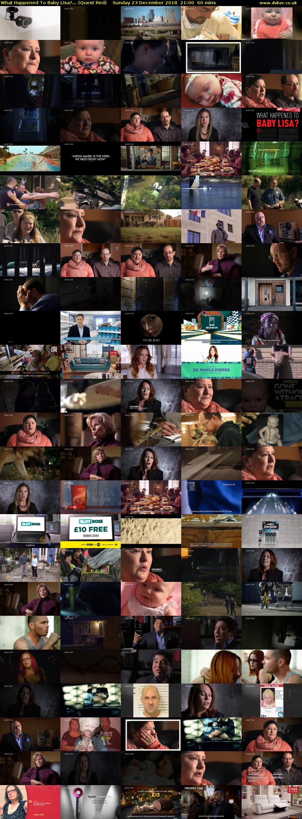 What Happened To Baby Lisa?... (Quest Red) Sunday 23 December 2018 21:00 - 22:00