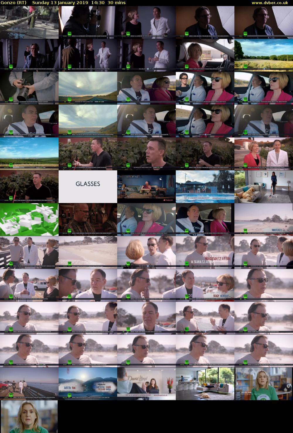 Gonzo (RT) Sunday 13 January 2019 14:30 - 15:00