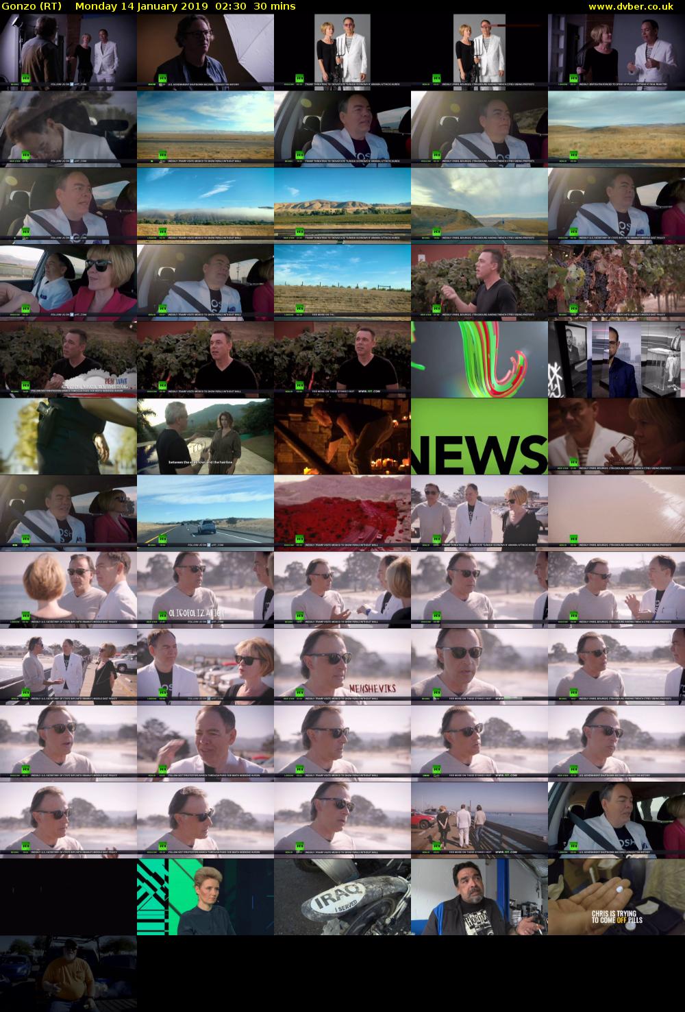 Gonzo (RT) Monday 14 January 2019 02:30 - 03:00