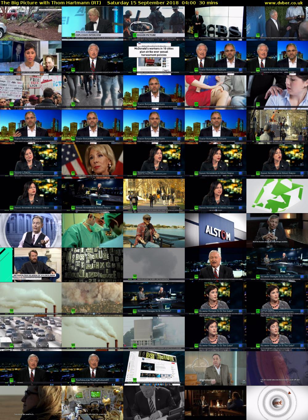 The Big Picture with Thom Hartmann (RT) Saturday 15 September 2018 04:00 - 04:30