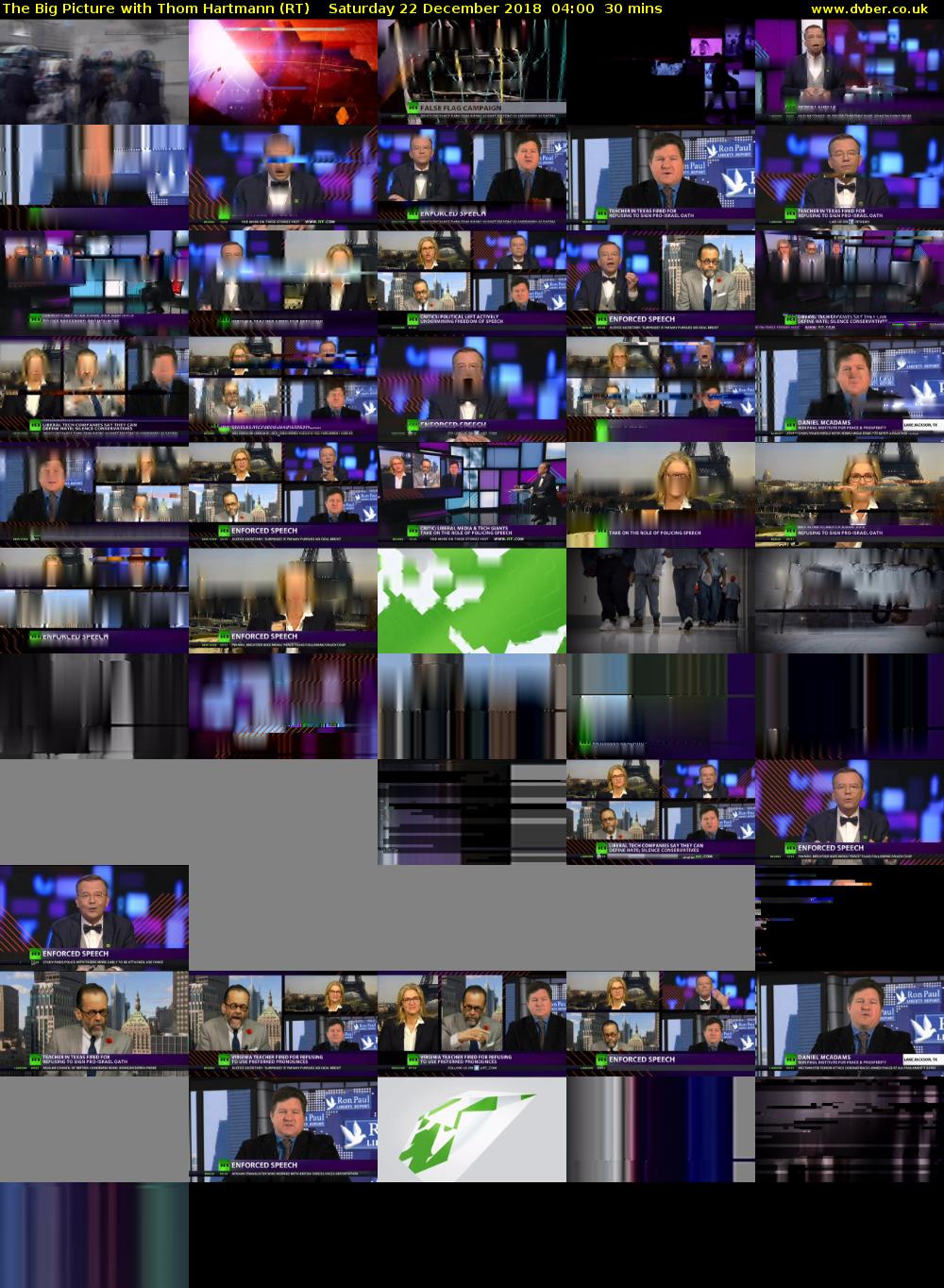 The Big Picture with Thom Hartmann (RT) Saturday 22 December 2018 04:00 - 04:30