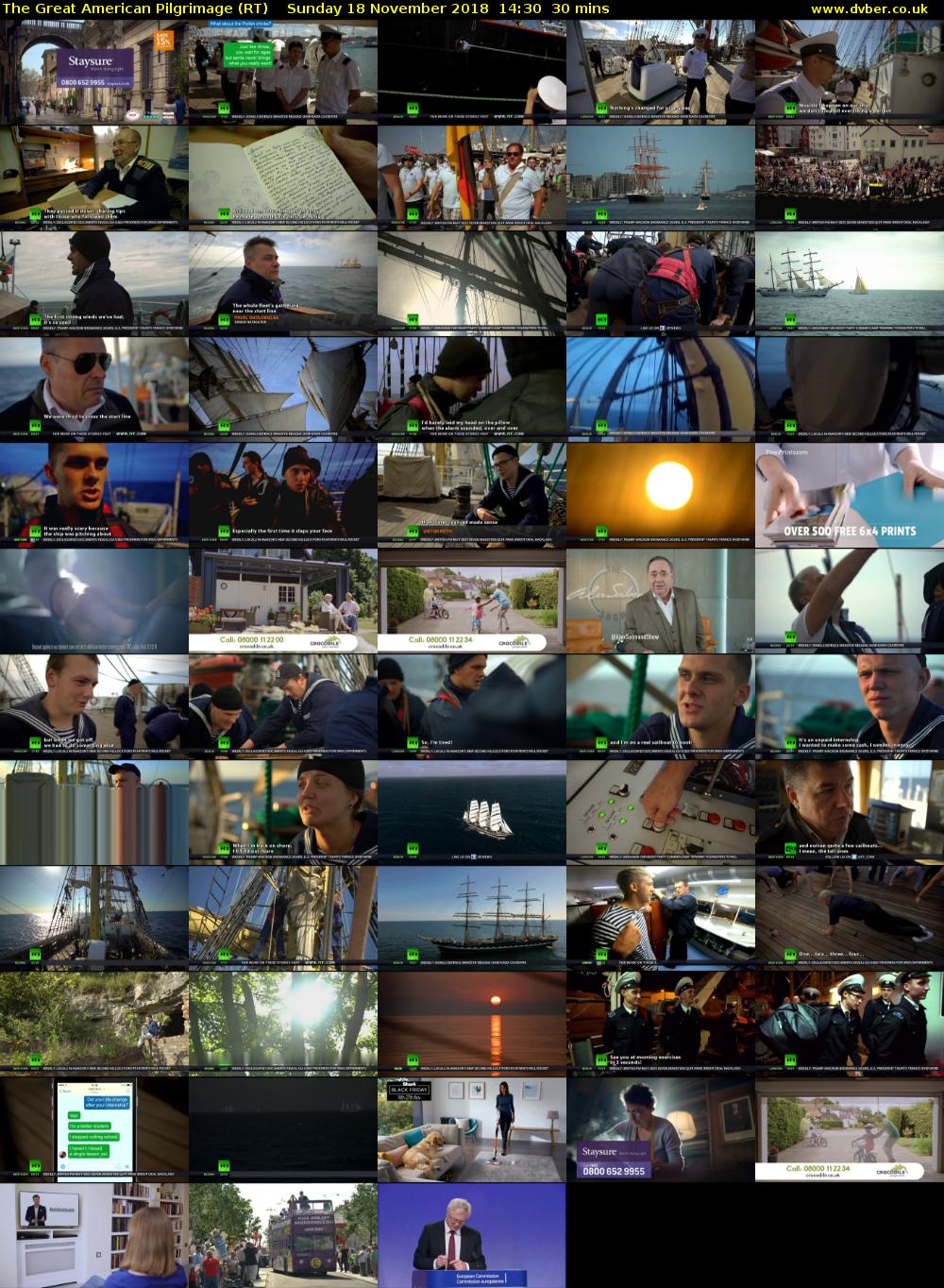 The Great American Pilgrimage (RT) Sunday 18 November 2018 14:30 - 15:00