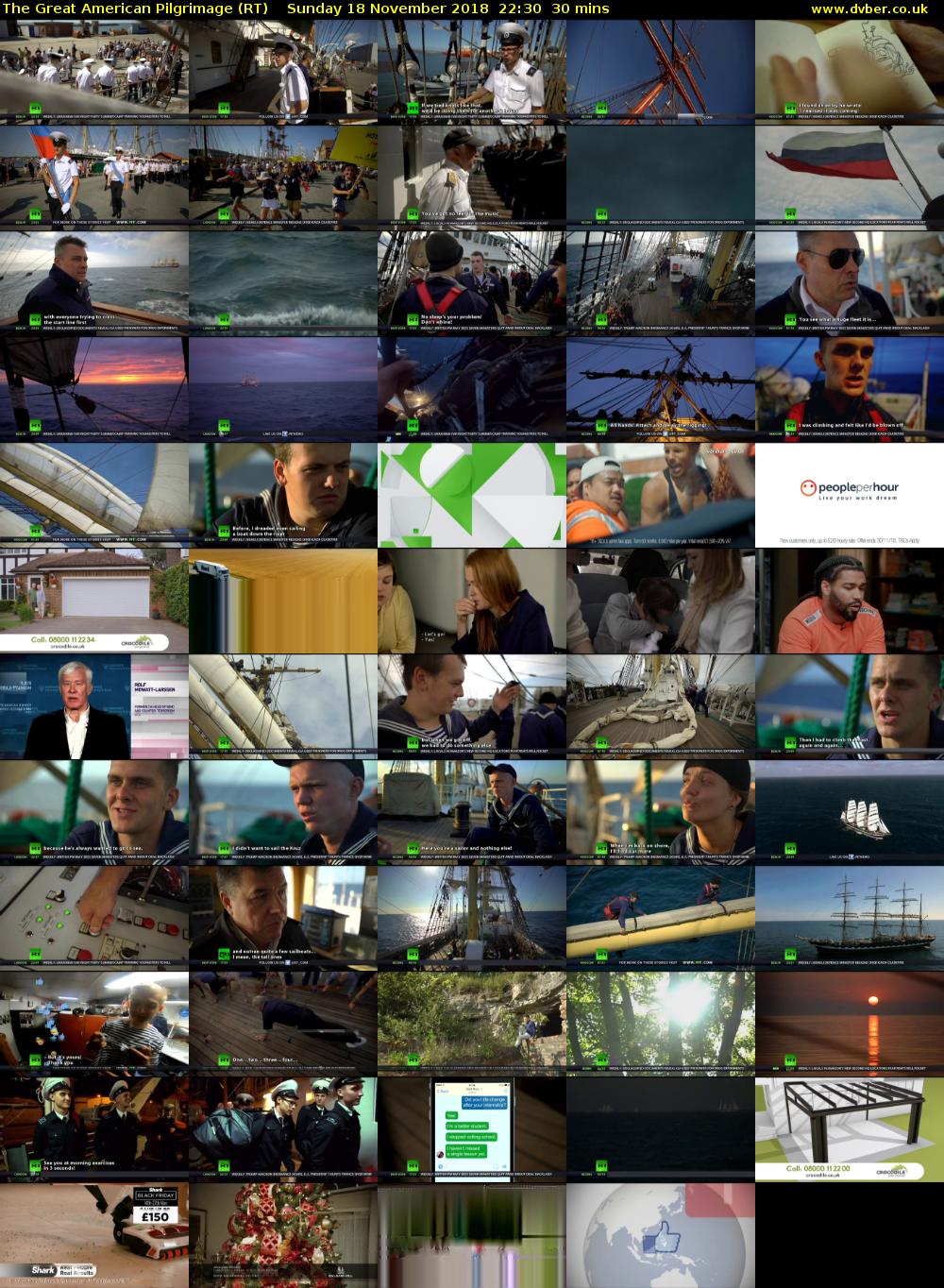 The Great American Pilgrimage (RT) Sunday 18 November 2018 22:30 - 23:00