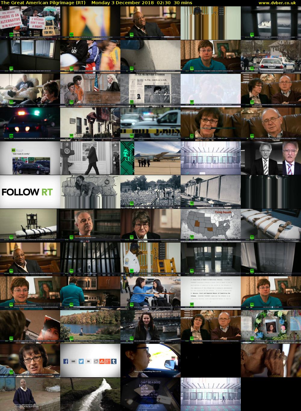 The Great American Pilgrimage (RT) Monday 3 December 2018 02:30 - 03:00