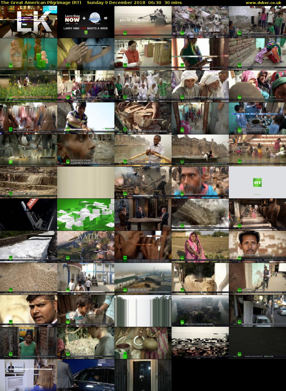 The Great American Pilgrimage (RT) Sunday 9 December 2018 06:30 - 07:00