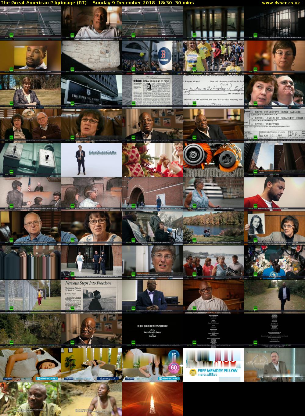 The Great American Pilgrimage (RT) Sunday 9 December 2018 18:30 - 19:00