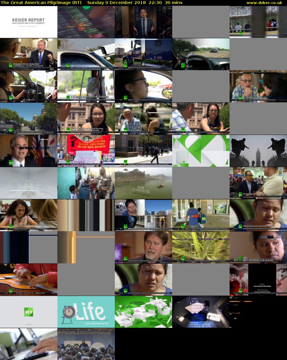 The Great American Pilgrimage (RT) Sunday 9 December 2018 22:30 - 23:00