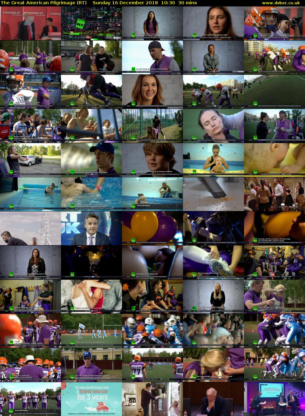 The Great American Pilgrimage (RT) Sunday 16 December 2018 10:30 - 11:00