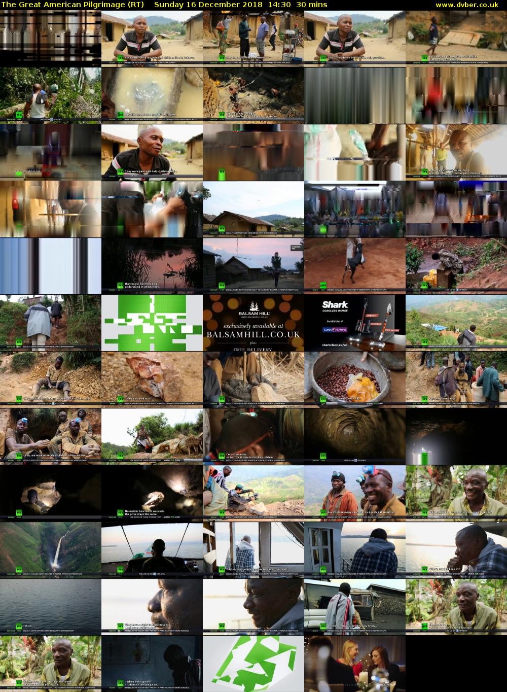 The Great American Pilgrimage (RT) Sunday 16 December 2018 14:30 - 15:00