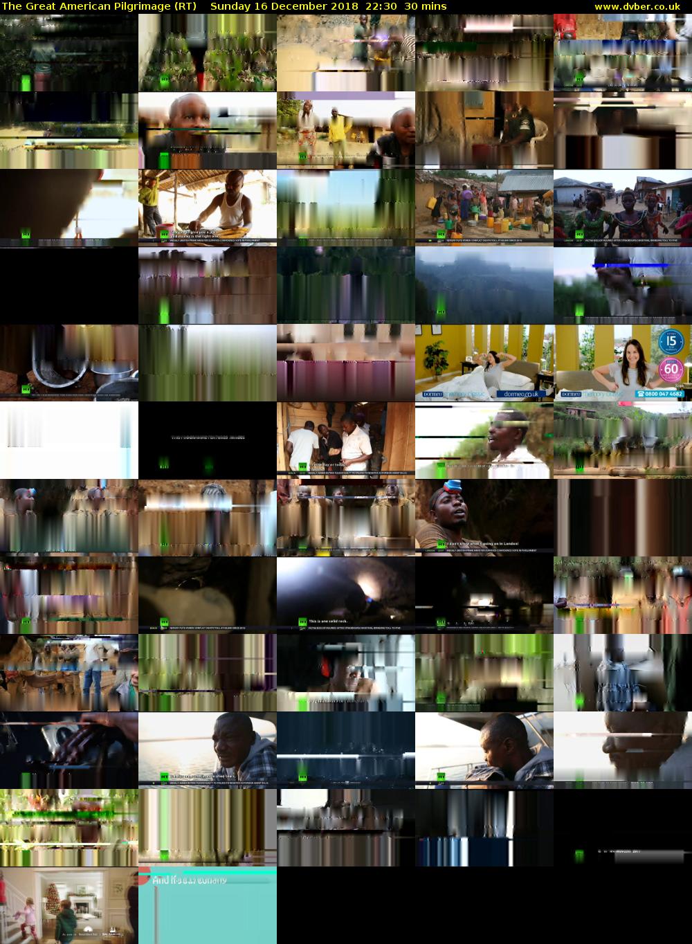 The Great American Pilgrimage (RT) Sunday 16 December 2018 22:30 - 23:00