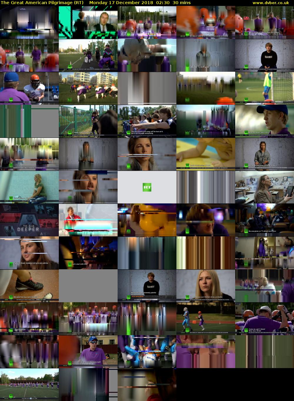 The Great American Pilgrimage (RT) Monday 17 December 2018 02:30 - 03:00