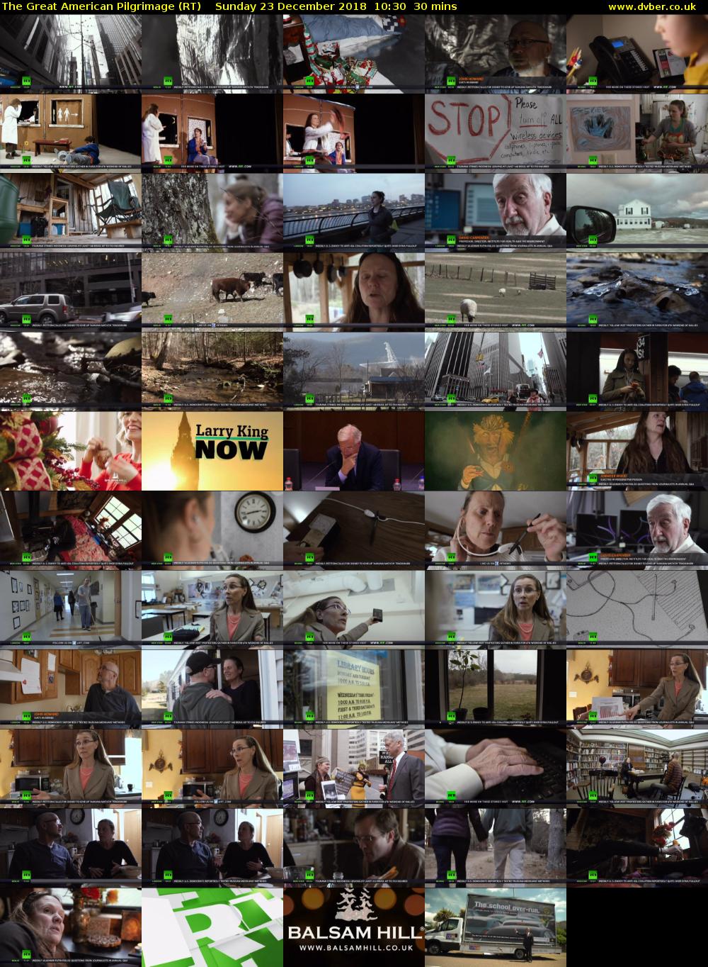 The Great American Pilgrimage (RT) Sunday 23 December 2018 10:30 - 11:00