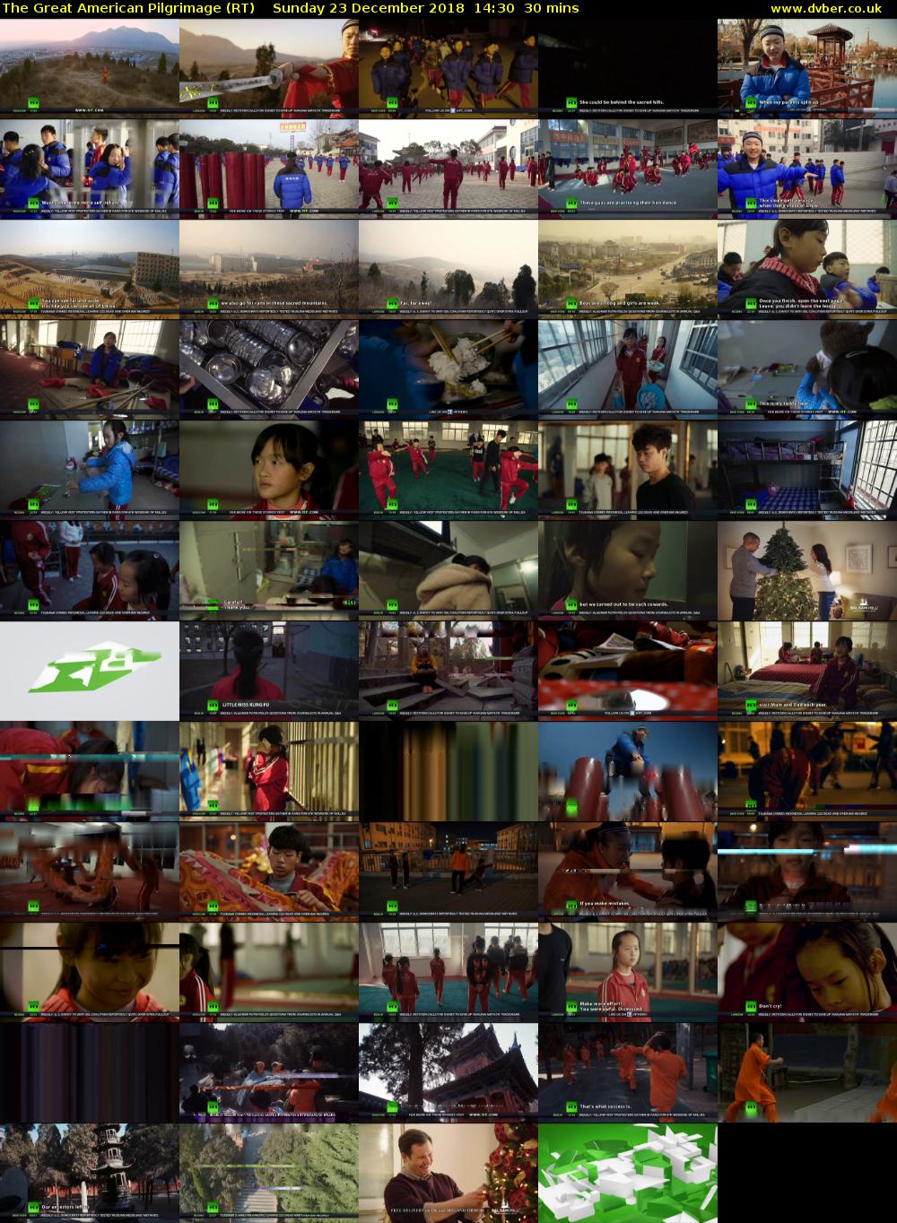 The Great American Pilgrimage (RT) Sunday 23 December 2018 14:30 - 15:00