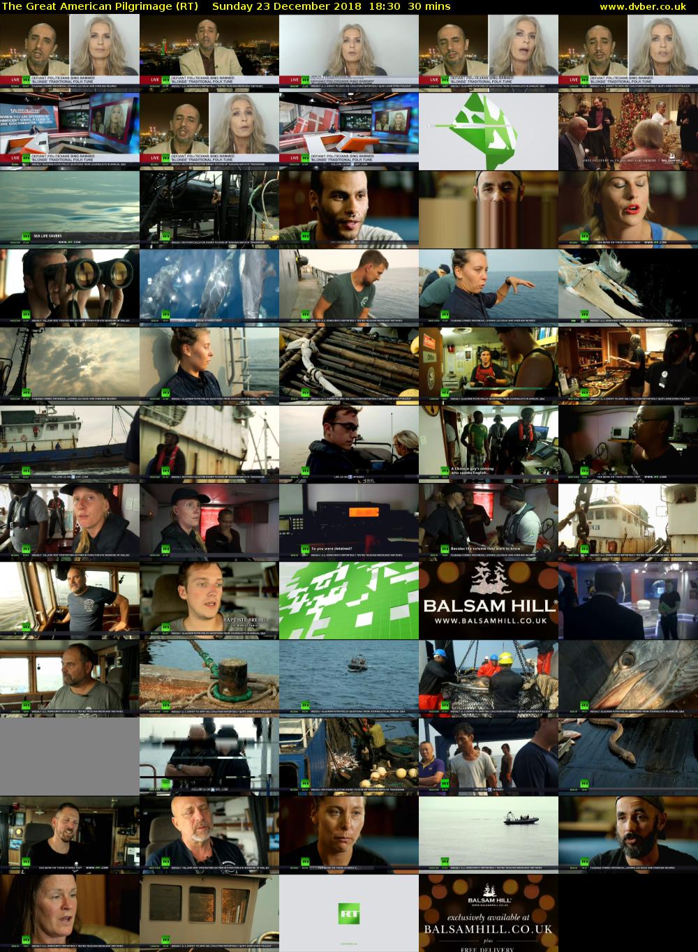 The Great American Pilgrimage (RT) Sunday 23 December 2018 18:30 - 19:00