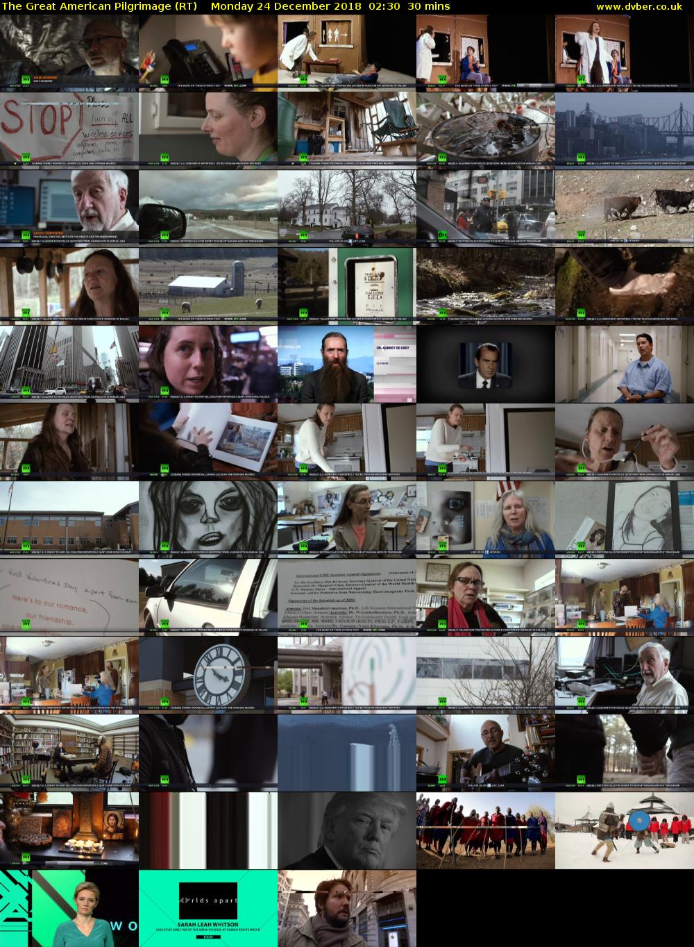 The Great American Pilgrimage (RT) Monday 24 December 2018 02:30 - 03:00