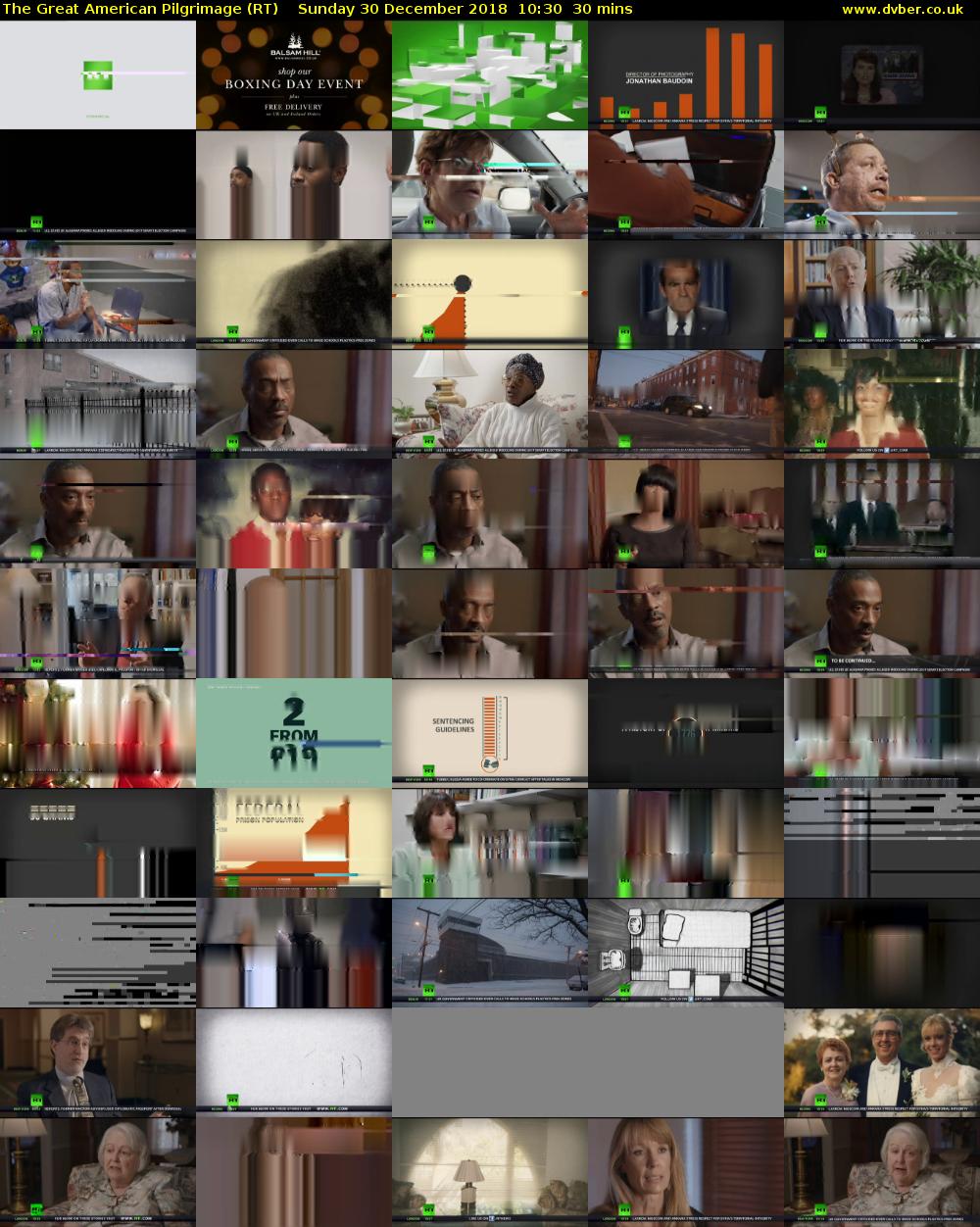 The Great American Pilgrimage (RT) Sunday 30 December 2018 10:30 - 11:00