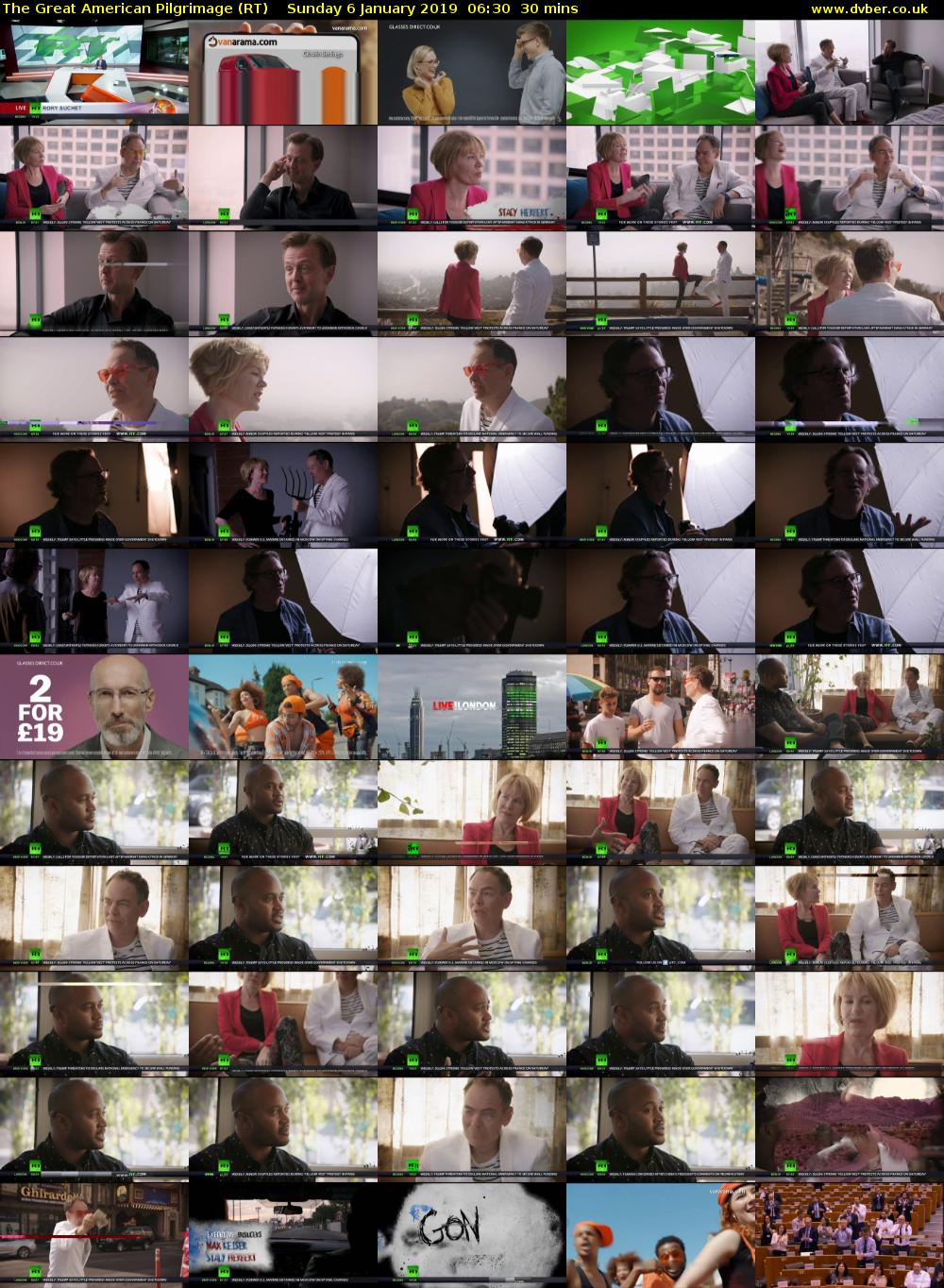 The Great American Pilgrimage (RT) Sunday 6 January 2019 06:30 - 07:00