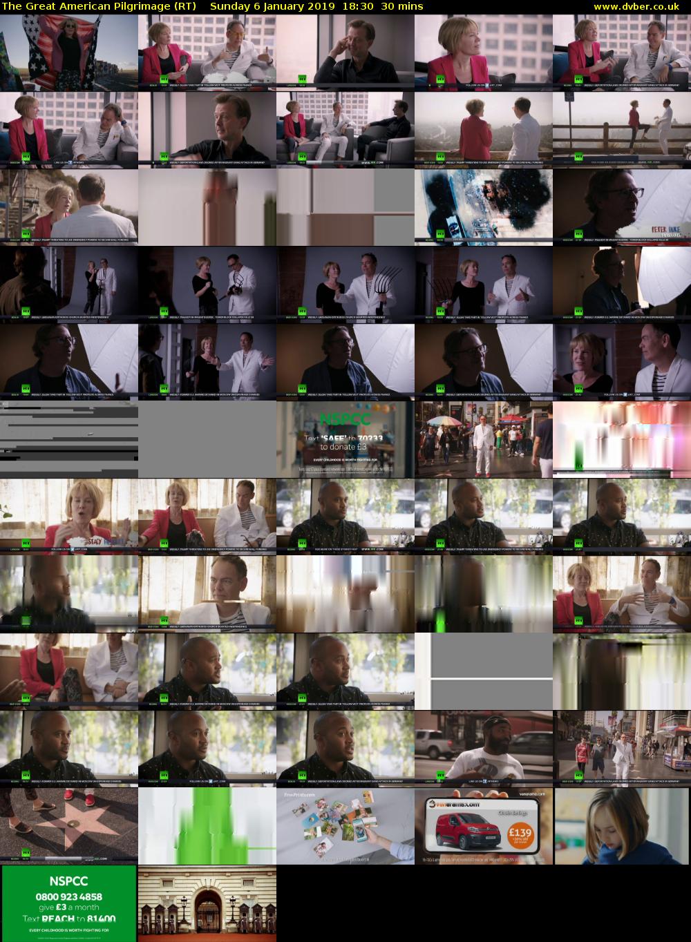 The Great American Pilgrimage (RT) Sunday 6 January 2019 18:30 - 19:00