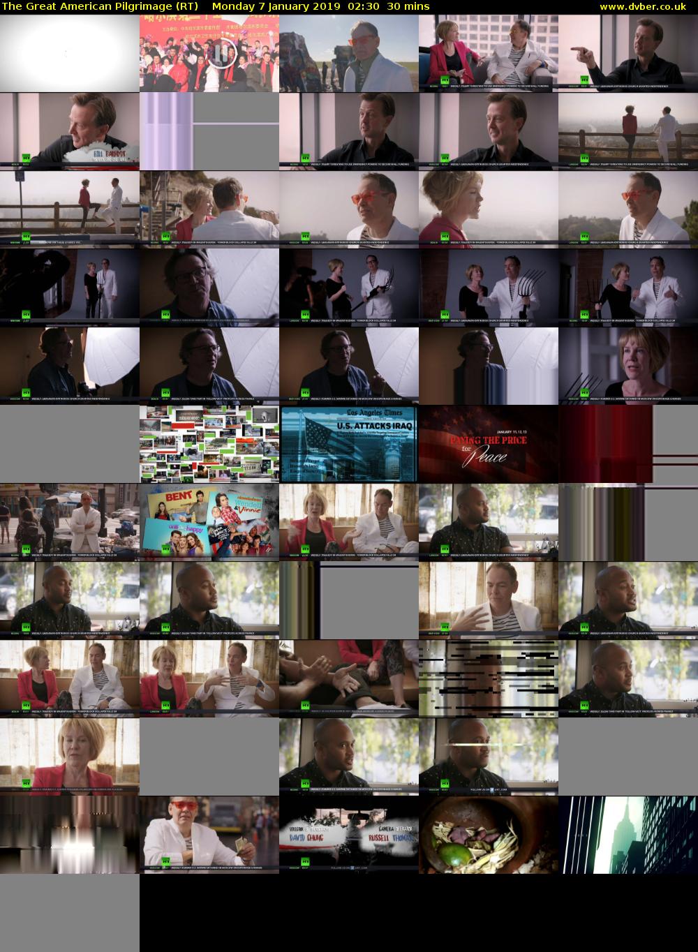 The Great American Pilgrimage (RT) Monday 7 January 2019 02:30 - 03:00