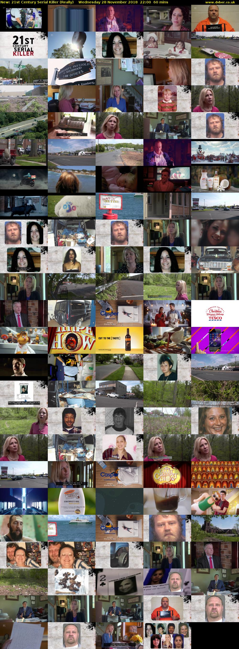 21st Century Serial Killer (Really) Wednesday 28 November 2018 22:00 - 23:00