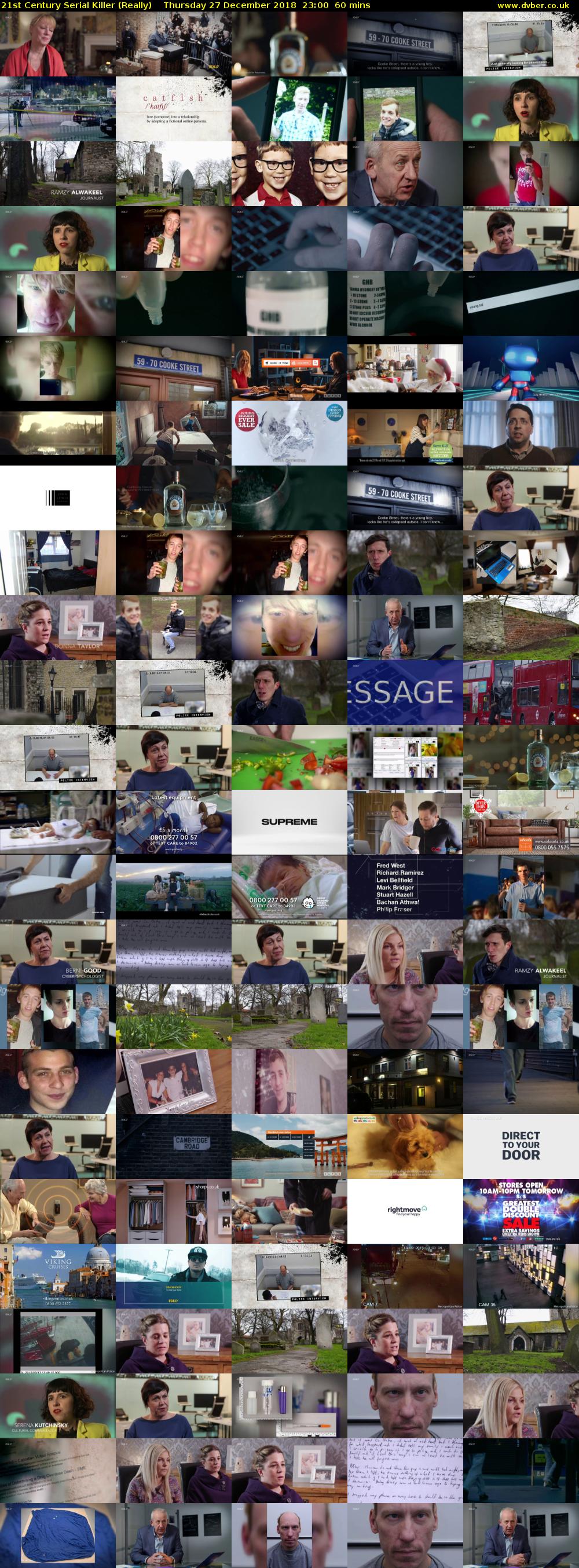 21st Century Serial Killer (Really) Thursday 27 December 2018 23:00 - 00:00