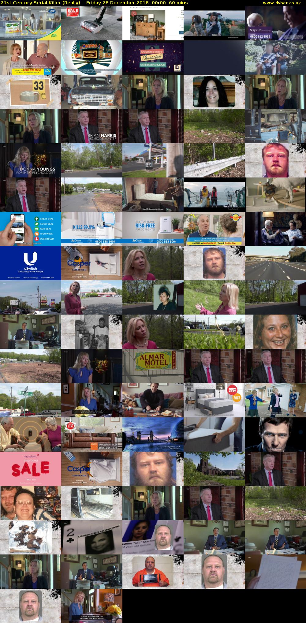 21st Century Serial Killer (Really) Friday 28 December 2018 00:00 - 01:00